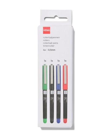 HEMA Rollerbalpennen 0.5 mm - 4 stuks beschikbaar voor biedingen