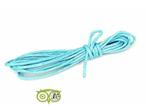Waxkoord 1.5 mm Light-Aquamarine-Blue 1,2 mtr., Verzenden, Nieuw