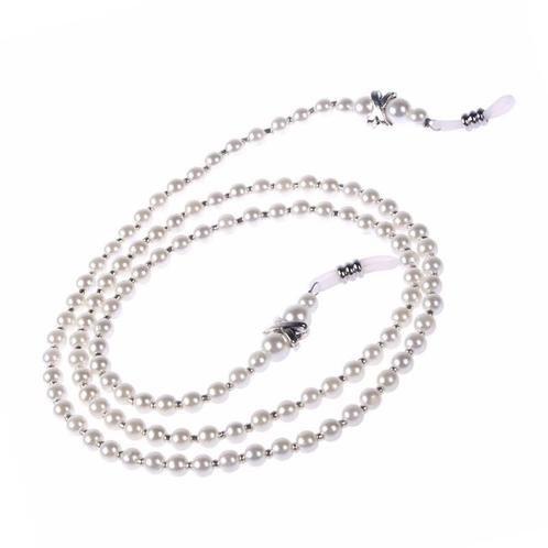 Fako Bijoux® - Brillenkoord - Parels - 5mm - 75cm -, Sieraden, Tassen en Uiterlijk, Zonnebrillen en Brillen | Dames, Verzenden