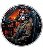 Mexico. 1 Onza 2024 Dia de los Muertos Fighter Pilot , 1 Oz