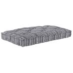vidaXL Pallet Sofa Kussen Grijze print Stof, Huis en Inrichting, Verzenden, Nieuw, Grijs