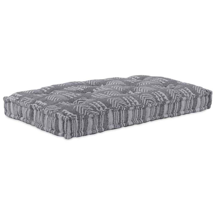 vidaXL Pallet Sofa Kussen Grijze print Stof, Huis en Inrichting, Woonaccessoires | Kussens, Grijs, Nieuw, Verzenden