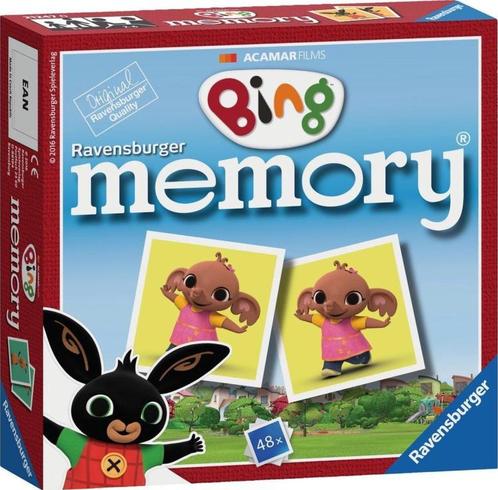 Bing - Mini Memory | Ravensburger - Kinderspellen, Hobby en Vrije tijd, Gezelschapsspellen | Kaartspellen, Nieuw, Verzenden