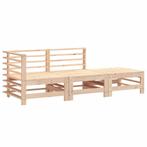 Loungeset massief hout | Tweedekansje, Tuin en Terras, 4 zitplaatsen, Nieuw, Ophalen of Verzenden, Loungeset