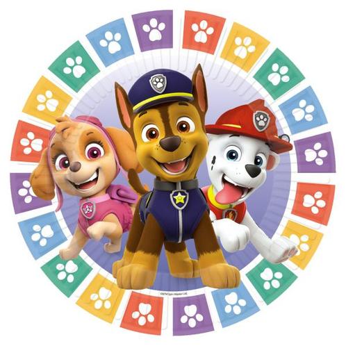 Paw Patrol Borden 18cm 8st, Hobby en Vrije tijd, Feestartikelen, Nieuw, Verzenden