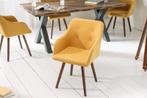 Design klassieke stoel SCANDINAVIA MEESTERSTUK mosterdgeel, Huis en Inrichting, Stoelen, Ophalen of Verzenden, Nieuw
