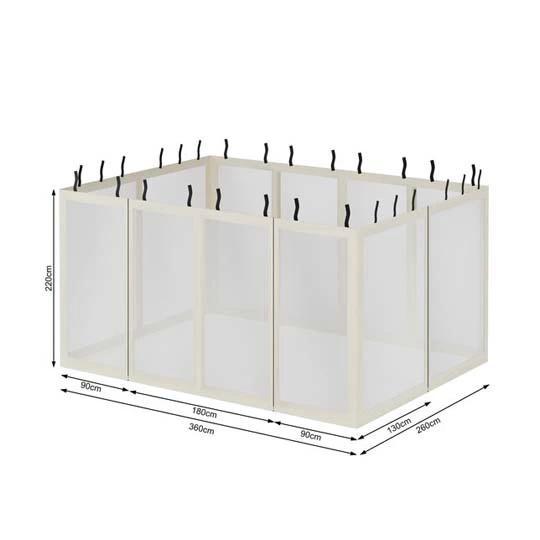 Insectennet Haines Beige, Tuin en Terras, Partytenten, Ophalen of Verzenden