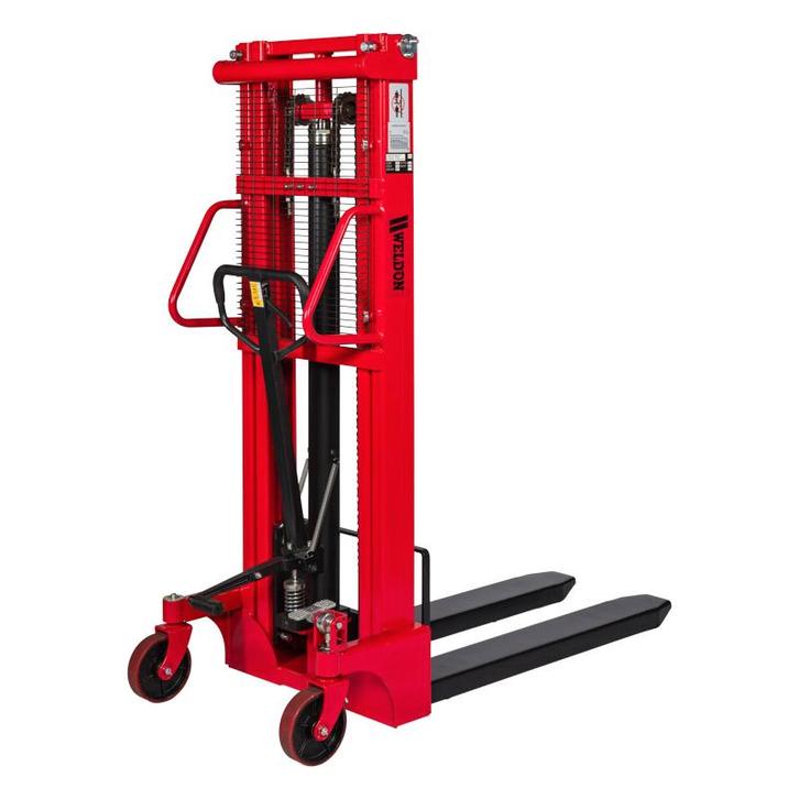 Handmatige Stapelaar -  1600 mm - 1000 kg - Weldon, Zakelijke goederen, Machines en Bouw | Heftrucks en Intern transport