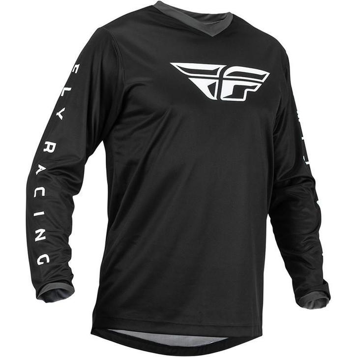 Crossshirt Zwart Fly Racing F-16 - MAAT L, Motoren, Kleding | Motorkleding, Nieuw met kaartje, Motorcrosskleding, Verzenden
