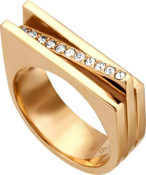 Esprit Luna - Ring - Staal geelgoudverguld - Goudkleurig -, Sieraden, Tassen en Uiterlijk, Ringen, Verzenden