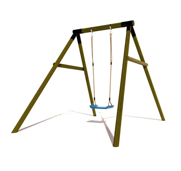 Houten Schommel BK Black Rondhout Enkel, Kinderen en Baby's, Speelgoed | Buiten | Speeltoestellen, Nieuw, Ophalen of Verzenden