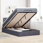 vidaXL Ottoman bed met matras en LEDs 120x200cm fluweel, Huis en Inrichting, Verzenden, Nieuw, Twijfelaar, 120 cm