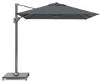 Voyager T1 zweefparasol 250x250 cm antraciet met 75KG voet, Ophalen of Verzenden, Nieuw