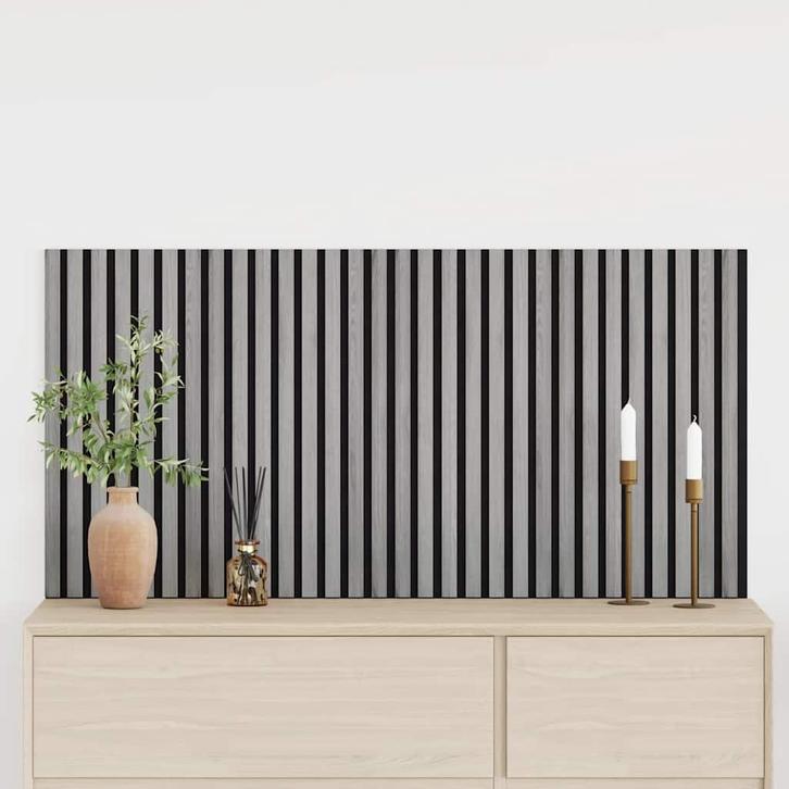 vidaXL Akoestische wandpanelen 2 st latten 60,5x60 cm, Doe-het-zelf en Verbouw, Platen en Panelen, Nieuw, Verzenden