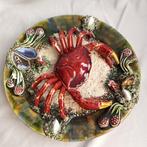 Schotel - Majolica Palissy Style Majolica Crab Plate -