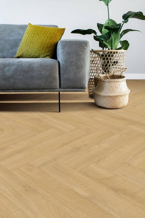 Actie vloer Plak PVC Visgraat Naturel eiken - OP = OP! |, Huis en Inrichting, Stoffering | Vloerbedekking, Ophalen