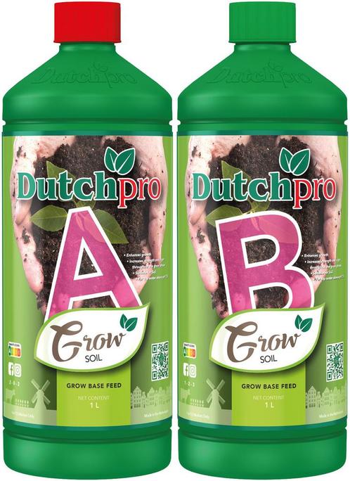 DutchPro Aarde/Soil Grow A+B 1 ltr, Tuin en Terras, Plantenvoeding, Nieuw, Ophalen of Verzenden