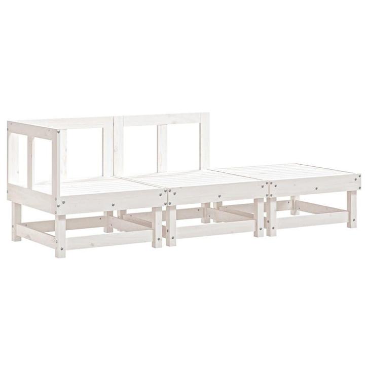 Loungeset | Massief Grenenhout | Retourdeal, Tuin en Terras, Tuinsets en Loungesets, Nieuw, Hout, Loungeset, 3 zitplaatsen, Ophalen of Verzenden