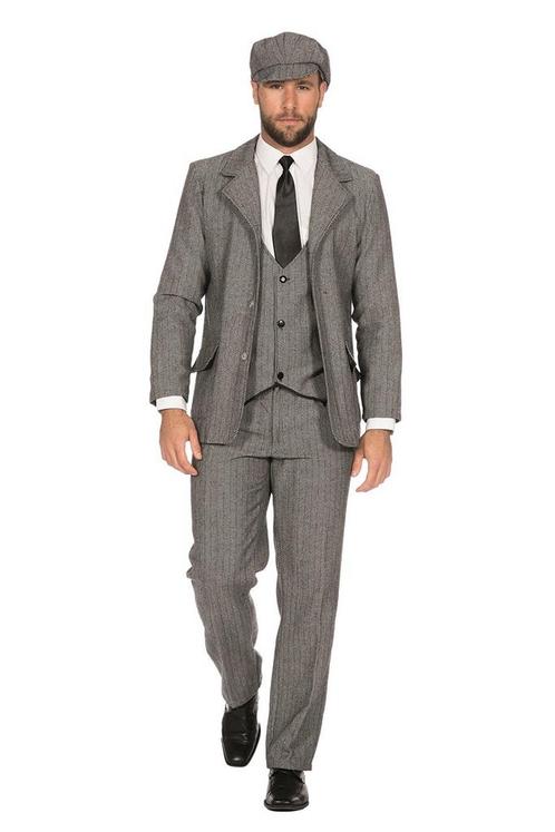 Colbert Peaky Blinders Roaring 20s Grijs, Kleding | Heren, Carnavalskleding en Feestkleding, Nieuw, Ophalen of Verzenden