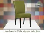 Leren eetkamerstoel Just - Toledo Apple Green (groen) -, Bohemian, Eigentijds, Klassiek, Retro, Romantisch, Scandinavisch, Nieuw