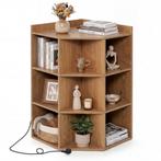 LIVSK Hoekplank met Oplaadstation - 3 Niveaus - 9 Vakken - 2, Verzenden, Nieuw