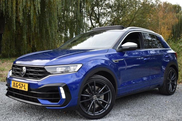 Zakelijke Lease |  Volkswagen T-Roc R 2.0 TSI 300PK DSG 4MOT, Auto's, Volkswagen, Dealer onderhouden, Lease, Zwart, Automaat, SUV of Terreinwagen