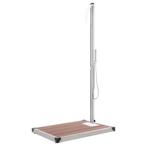 vidaXL Buitendouche met bruine basis 225 cm roestvrij staal, Tuin en Terras, Verzenden, Nieuw