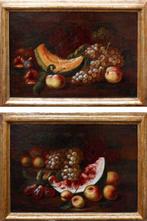 Scuola romana (XVII) - Nature morte con frutta
