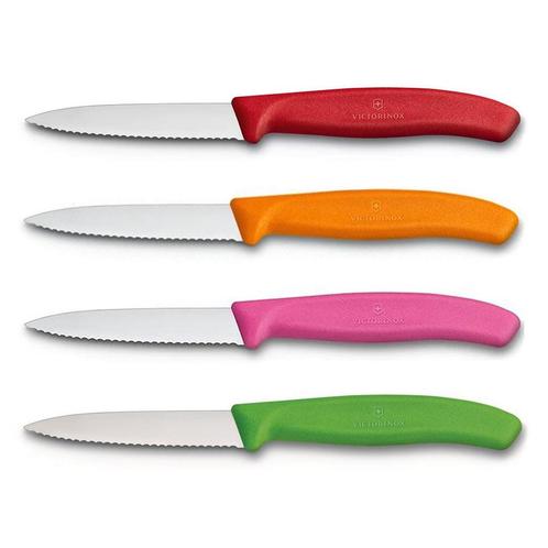 Victorinox schilmes 8 cm RVS kartel set van 4, Huis en Inrichting, Keuken | Keukenbenodigdheden