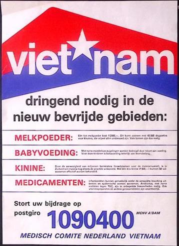 Oproep tot steun voor Vietnam op poster (lijst optie) beschikbaar voor biedingen