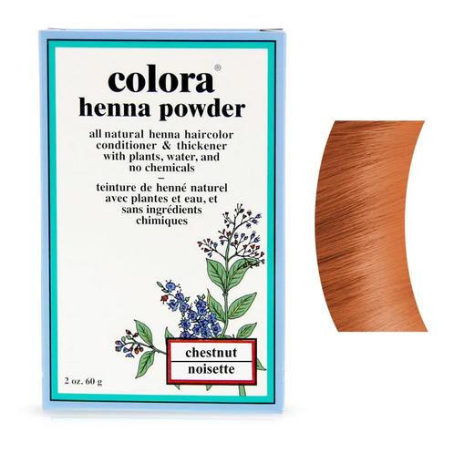 Colora Henna  Kleurpoeder  Chestnut  60 gr, Sieraden, Tassen en Uiterlijk, Uiterlijk | Haarverzorging, Nieuw, Verzenden