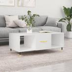 vidaXL Salontafel 102x50x40 cm bewerkt hout wit, Huis en Inrichting, Tafels | Salontafels, 100 tot 150 cm, Verzenden, Nieuw, 50 tot 100 cm