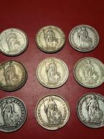 Zwitserland. 1 Franc 9x 1911/1964 (Zonder Minimumprijs)