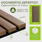 Wandpanelen - Akoestische panelen - Lattenwand - 2 stuks - 1, Verzenden, Zo goed als nieuw