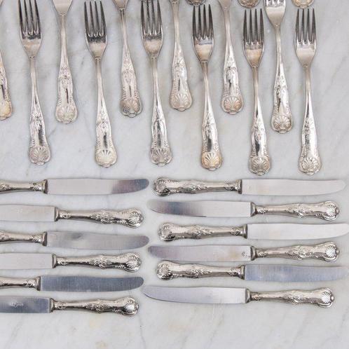 X - Bestekset voor 12 personen (51) - Verzilverd, Antiek en Kunst, Curiosa en Brocante