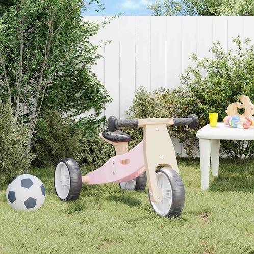 vidaXL Loopfiets voor kinderen 2-in-1 roze, Kinderen en Baby's, Speelgoed | Buiten | Voertuigen en Loopfietsen, Nieuw, Verzenden
