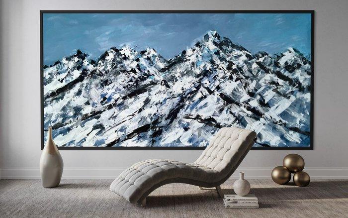VOLHA - White Peaks-XXL-Hand painted, Antiek en Kunst, Kunst | Schilderijen | Modern
