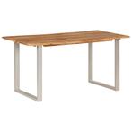 vidaXL Eettafel 154x80x76 cm massief acaciahout, Huis en Inrichting, Tafels | Eettafels, Verzenden, Nieuw