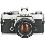 Olympus OM-1 + Olympus Auto-S Zuiko 50mm f/1.8 CM3216, Audio, Tv en Foto, Fotocamera's Analoog, Ophalen of Verzenden, Gebruikt