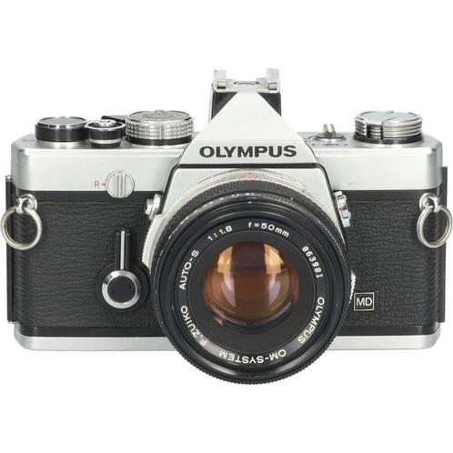 Olympus OM-1 + Olympus Auto-S Zuiko 50mm f/1.8 CM3216, Audio, Tv en Foto, Fotocamera's Analoog, Gebruikt, Olympus, Ophalen of Verzenden
