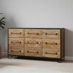 Dressoir Mangohout Neal 160 cm, Verzenden, 150 tot 200 cm, Nieuw, Industriële meubels