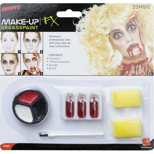 Zombie / vampier horror schminkset - Halloween schmink, Hobby en Vrije tijd, Feestartikelen, Verzenden