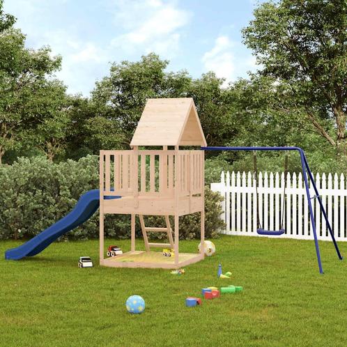 vidaXL Speelhuis massief grenenhout, Kinderen en Baby's, Speelgoed | Buiten | Speeltoestellen, Nieuw, Verzenden