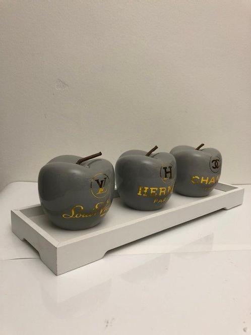 GF Exclusives - 3-Piece Designer Apples + Base, Antiek en Kunst, Kunst | Schilderijen | Modern