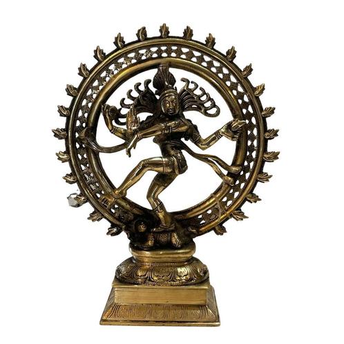 Beeld Shiva Nataraj Dubbele Ring - Messing, Sport en Fitness, Gezondheidsproducten en Wellness, Nieuw