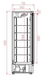 Combisteel Horeca Koelkast | 1 Glasdeur | Zwart | Deurverwar, Witgoed en Apparatuur, Ophalen of Verzenden, Nieuw