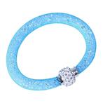 Fako Bijoux® - Armband - Sterrenstof Disco Dots - Blauw/Wit, Sieraden, Tassen en Uiterlijk, Armbanden, Verzenden, Nieuw