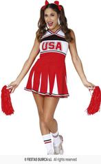 Cheerleader kostuum USA, Verzenden, Nieuw, Feestartikel