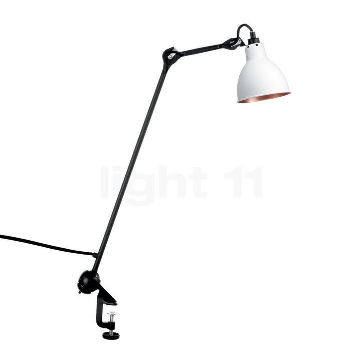 DCW Lampe Gras No 201 Klemlamp zwart rond, wit/koper, Huis en Inrichting, Lampen | Tafellampen, Nieuw, Verzenden