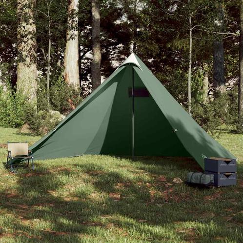 vidaXL Tipitent voor gezin 7-persoons waterdicht groen, Caravans en Kamperen, Tenten, Nieuw, tot en met 2, Verzenden